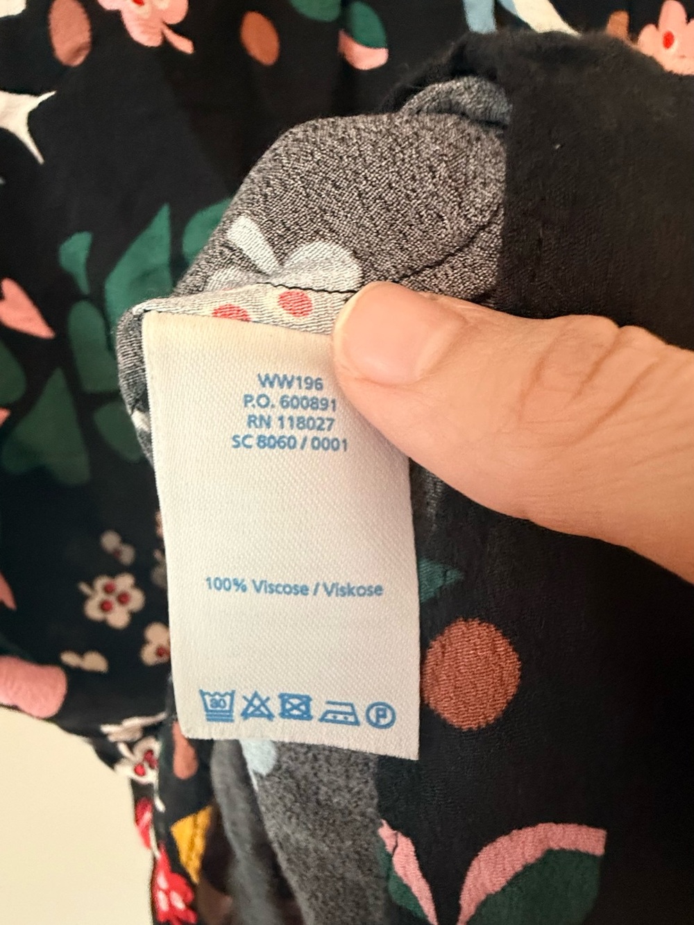 Boden Black Floral Long-Sleeve Midi Dress - Picture 11 of 11